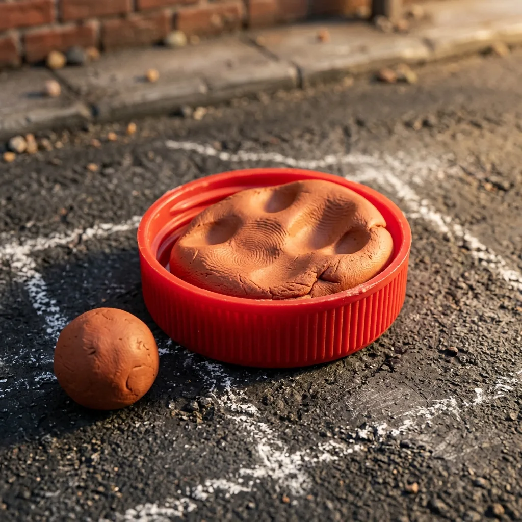 DIY red gallon milk cap